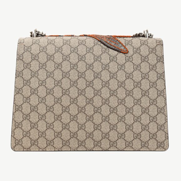 Gucci Dionysus Beige Ebony GG Supreme Monogram Limited Edition Bee Bag - Picture 4 of 15